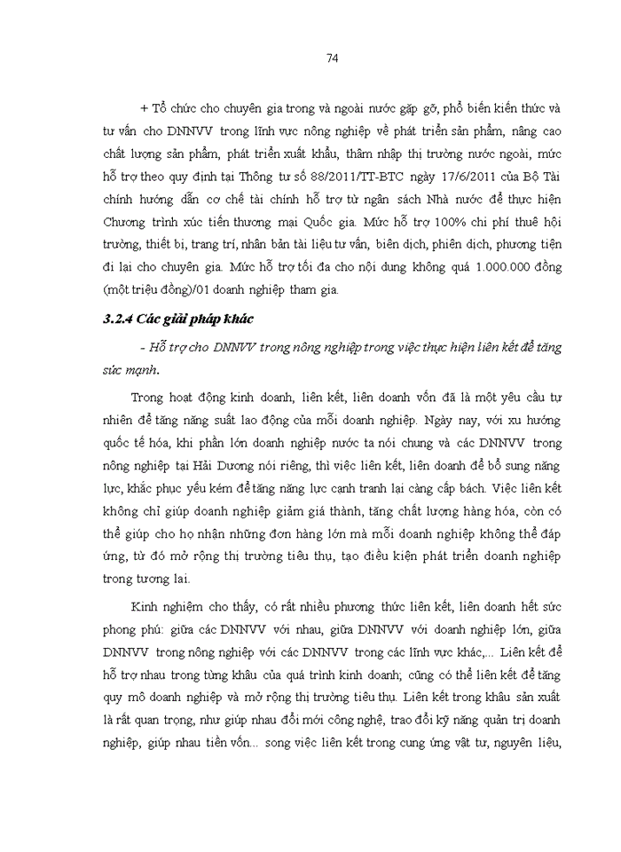 image for page Giải pháp hỗ trợ của chính quyền tỉnh hải dương đối với các doanh nghiệp nhỏ và vừa trong lĩnh vực nông nghiệp