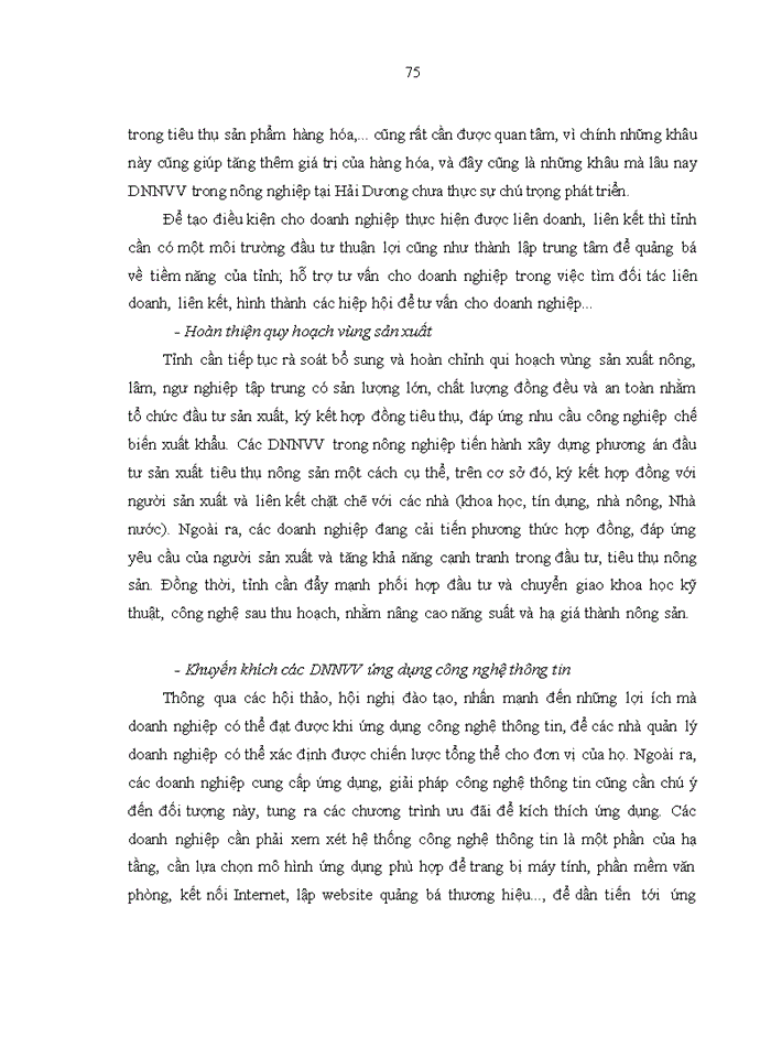 image for page Giải pháp hỗ trợ của chính quyền tỉnh hải dương đối với các doanh nghiệp nhỏ và vừa trong lĩnh vực nông nghiệp