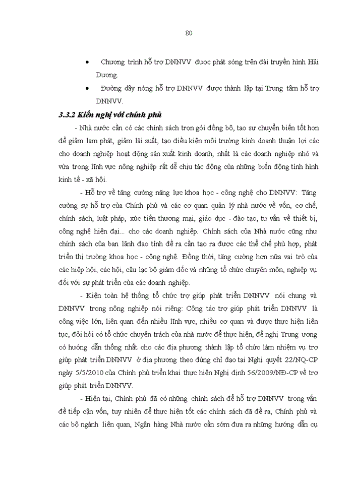 image for page Giải pháp hỗ trợ của chính quyền tỉnh hải dương đối với các doanh nghiệp nhỏ và vừa trong lĩnh vực nông nghiệp