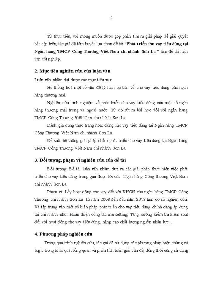 image for page Giải pháp phát triển cho vay tiêu dùng tại ngân hàng tmcp công thương việt nam chi nhánh sơn la