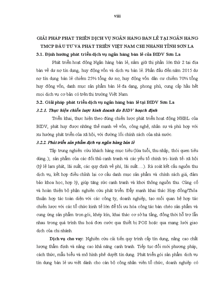 image for page Phát triển dịch vụ ngân hàng bán lẻ tại ngân hàng thương mại cổ phần đầu tư và phát triển việt nam - chi nhánh tỉnh sơn la