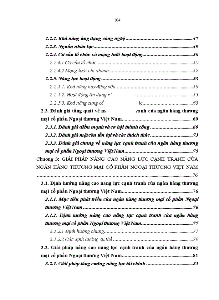 image for page Nâng cao năng lực cạnh tranh của Ngân hàng thương mại cổ phần Ngoại thương Việt Nam