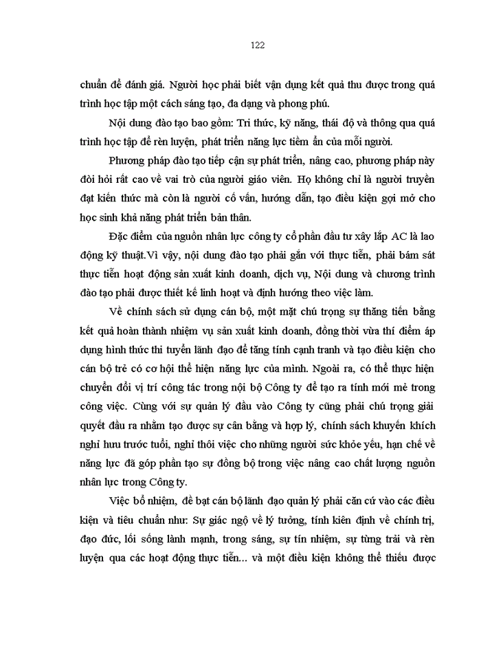 image for page Nâng cao chất lượng nguồn nhân lực tại công ty cổ phần đầu tư xây lắp AC