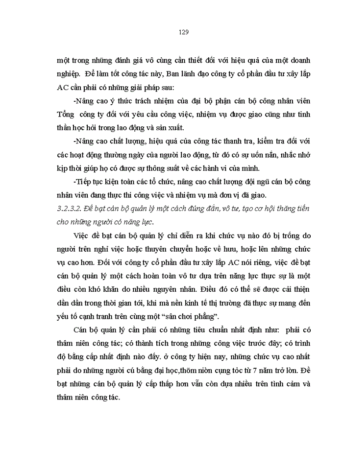 image for page Nâng cao chất lượng nguồn nhân lực tại công ty cổ phần đầu tư xây lắp AC