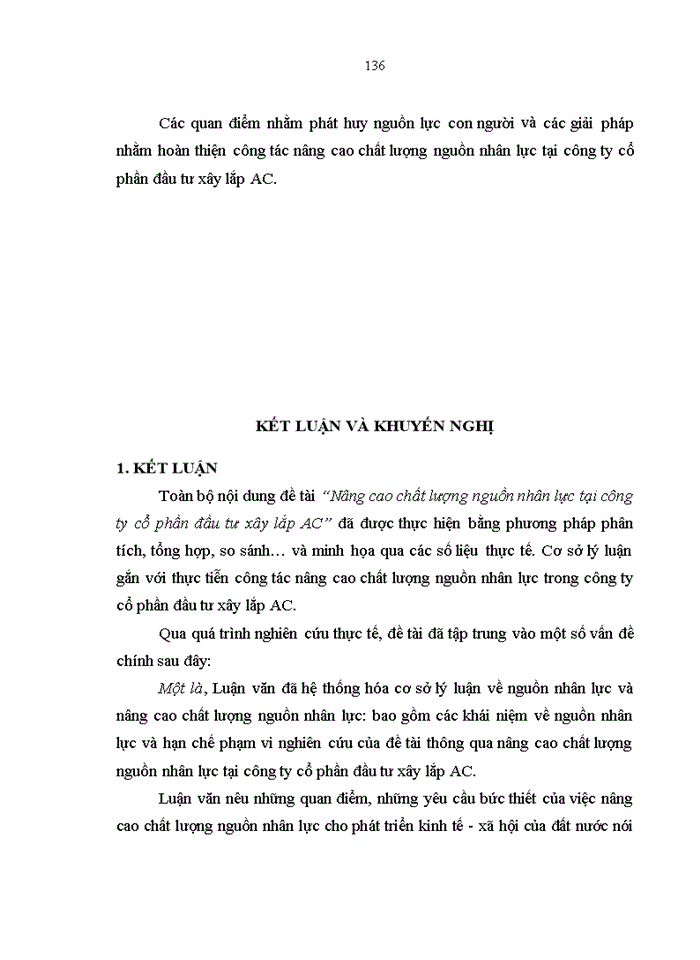 image for page Nâng cao chất lượng nguồn nhân lực tại công ty cổ phần đầu tư xây lắp AC