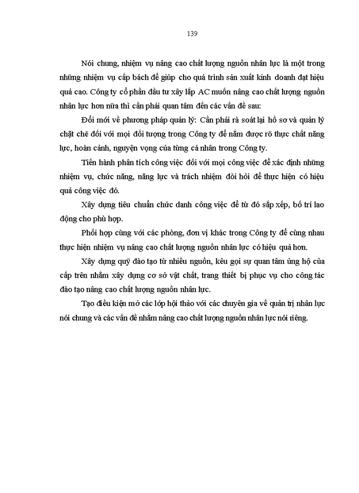 image for page Nâng cao chất lượng nguồn nhân lực tại công ty cổ phần đầu tư xây lắp AC