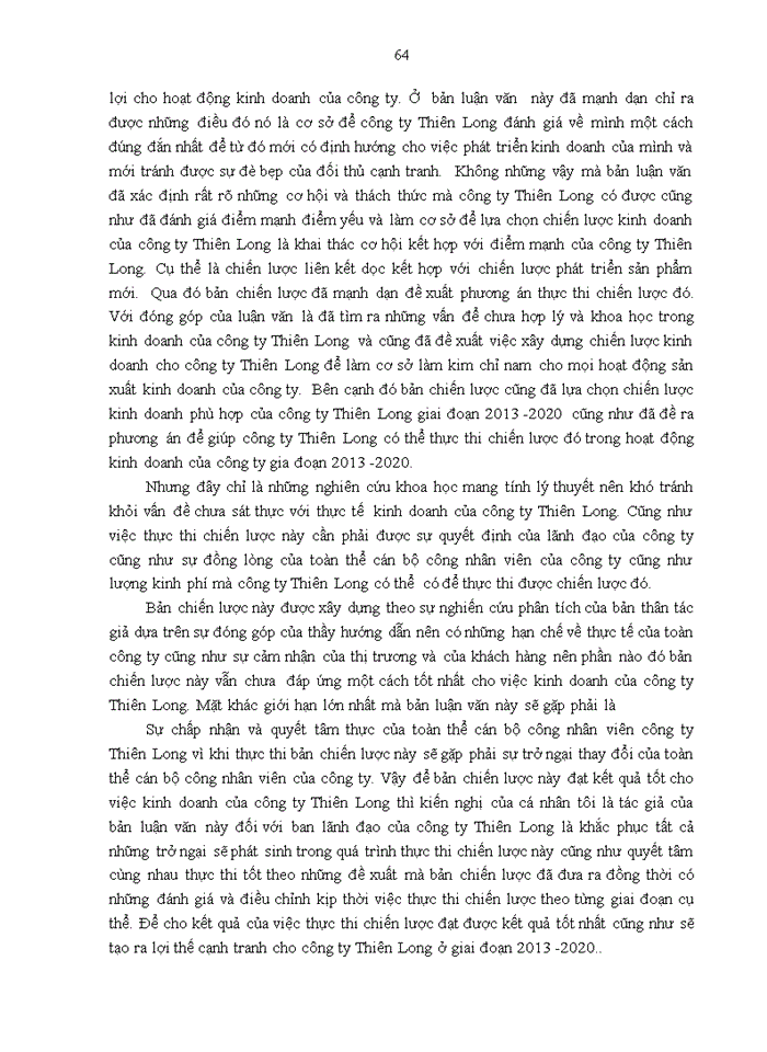 image for page Xây dựng chiến lược kinh doanh công ty tnhh một thành viên dịch vụ xây dựng thương mại thiên long 2013 – 2020