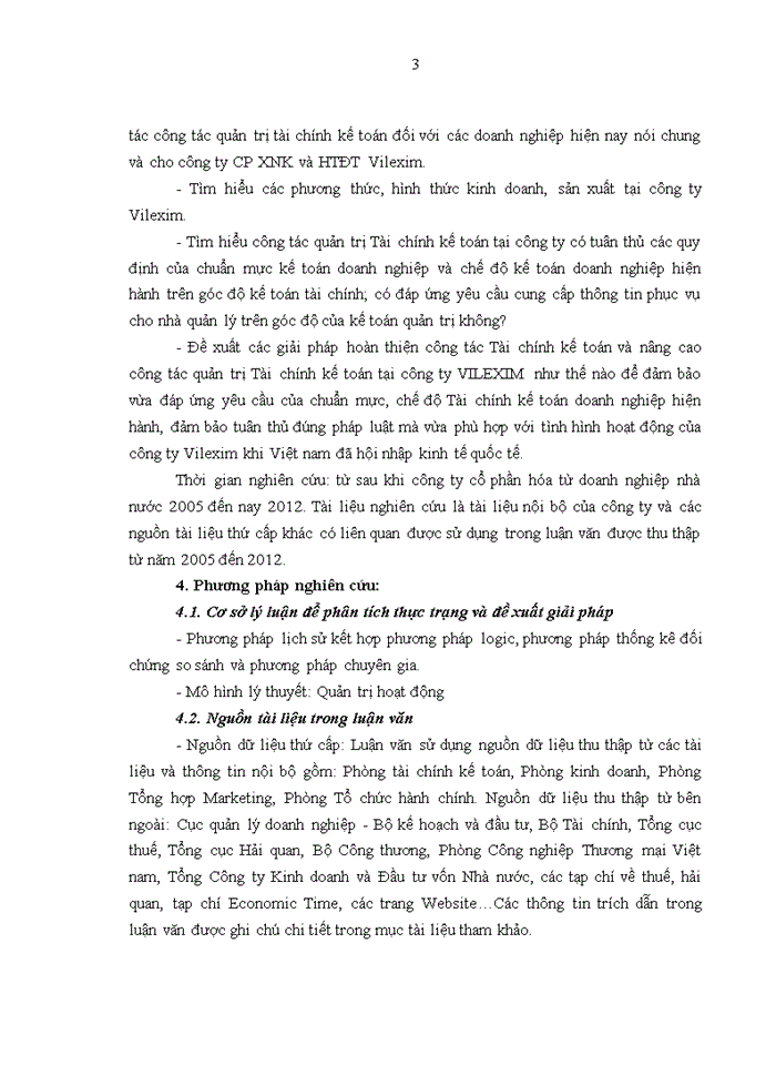 image for page Nâng cao năng lực quản trị Tài chính kế toán của Công ty CP XNK và Hợp tác Đầu tư VILEXIM sau cổ phần hóa