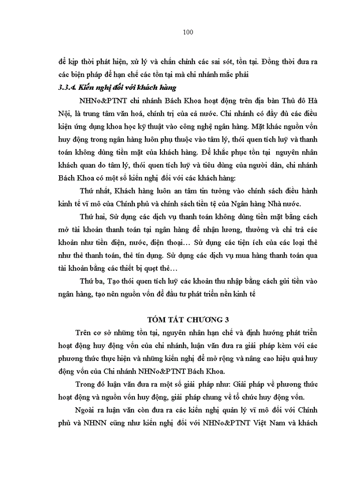 image for page Giải pháp nâng cao hiệu quả huy động vốn tại chi nhánh NHNo&PTNT bách khoa