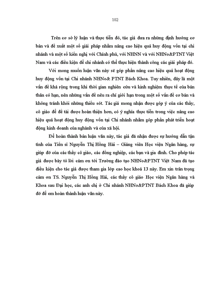 image for page Giải pháp nâng cao hiệu quả huy động vốn tại chi nhánh NHNo&PTNT bách khoa