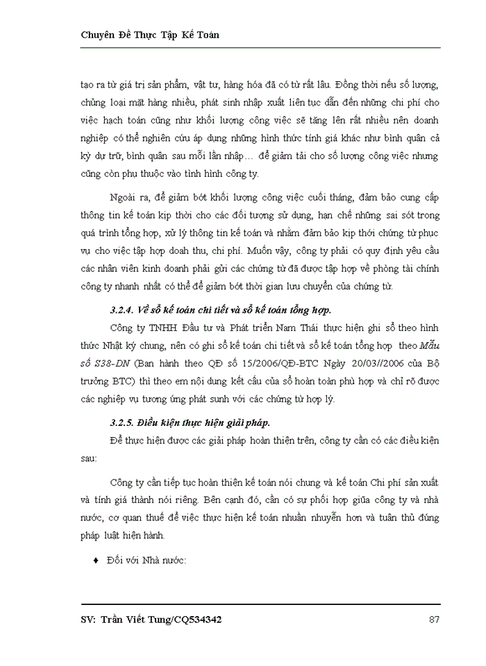image for page Hoàn thiện kế toán doanh thu, chi phí và xác định kết quả kinh doanh tại Công ty TNHH Đầu tư và Phát triển Nam Thái