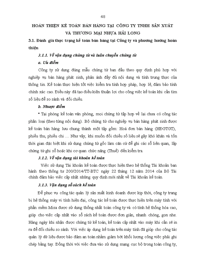 image for page Kế toán bán hàng tại Công ty TNHH sản xuất và thương mại Nhựa Hải Long