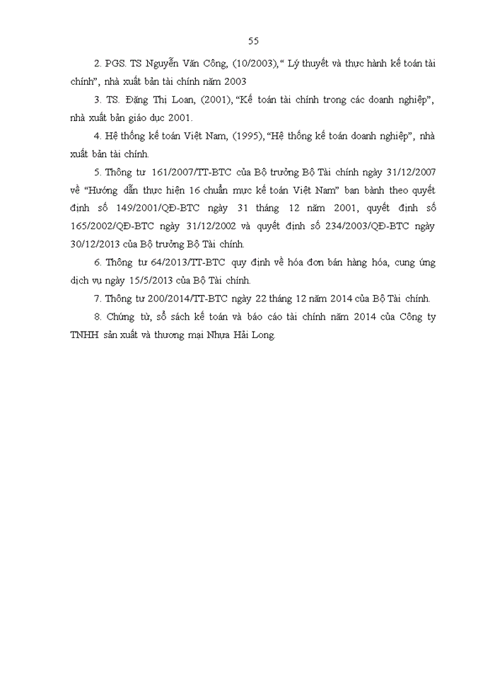 image for page Kế toán bán hàng tại Công ty TNHH sản xuất và thương mại Nhựa Hải Long