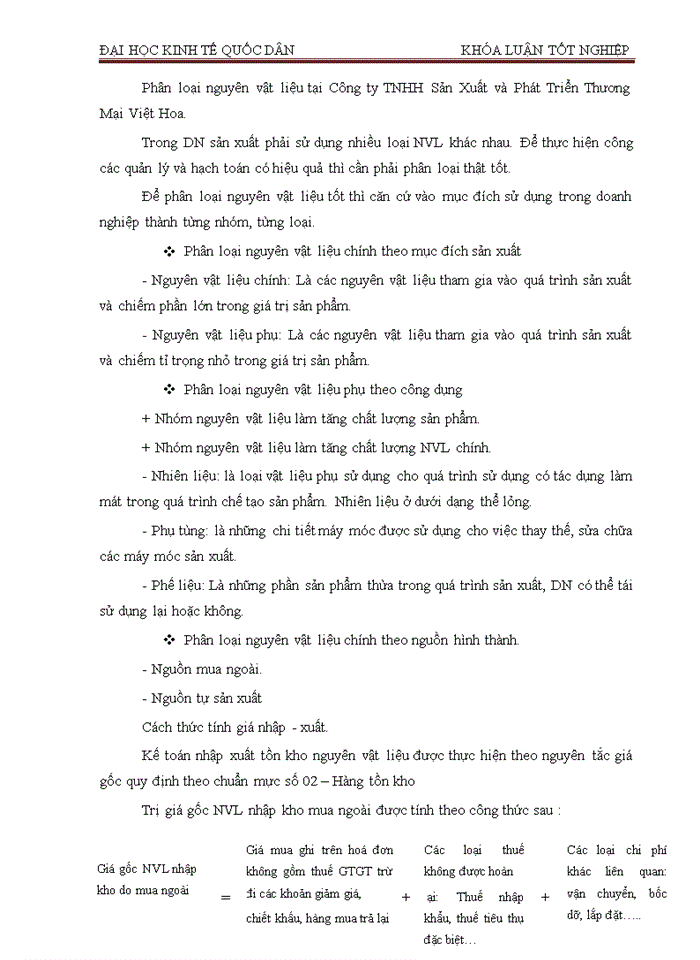 image for page Hoàn thiện kế toán chi phí sản xuất và tính giá thành sản phẩm  tại công ty TNHH Sản Xuất Và Phát Triển Thương Mại Việt Hoa