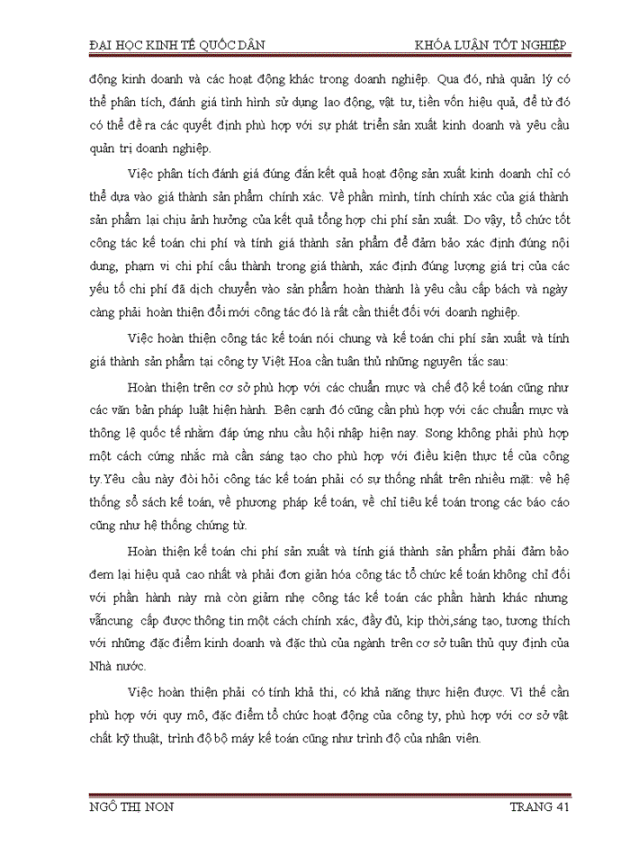 image for page Hoàn thiện kế toán chi phí sản xuất và tính giá thành sản phẩm  tại công ty TNHH Sản Xuất Và Phát Triển Thương Mại Việt Hoa