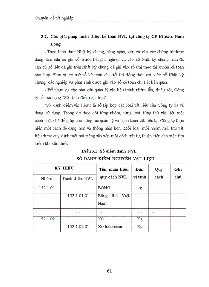 image for page Thực trạng về công tác kế toán nguyên vật liệu- công cụ dụng cụ tại Công ty CP Bitexco Nam Long.