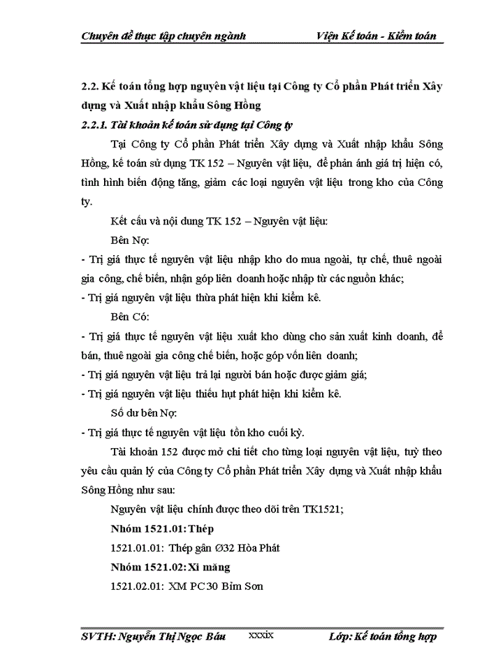image for page Hoàn thiện kế toán nguyên vật liệu tại công ty cp phát triển xây dựng và xuất nhập khẩu sông hồng
