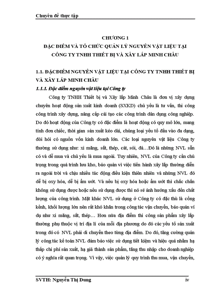 image for page Hoàn thiện kế toán nguyên vật liệu tại công ty tnhh thiết bị và xây lắp minh châu