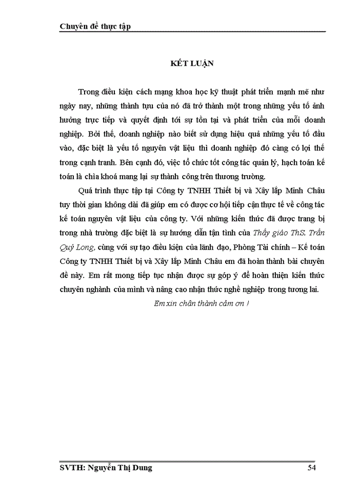 image for page Hoàn thiện kế toán nguyên vật liệu tại công ty tnhh thiết bị và xây lắp minh châu