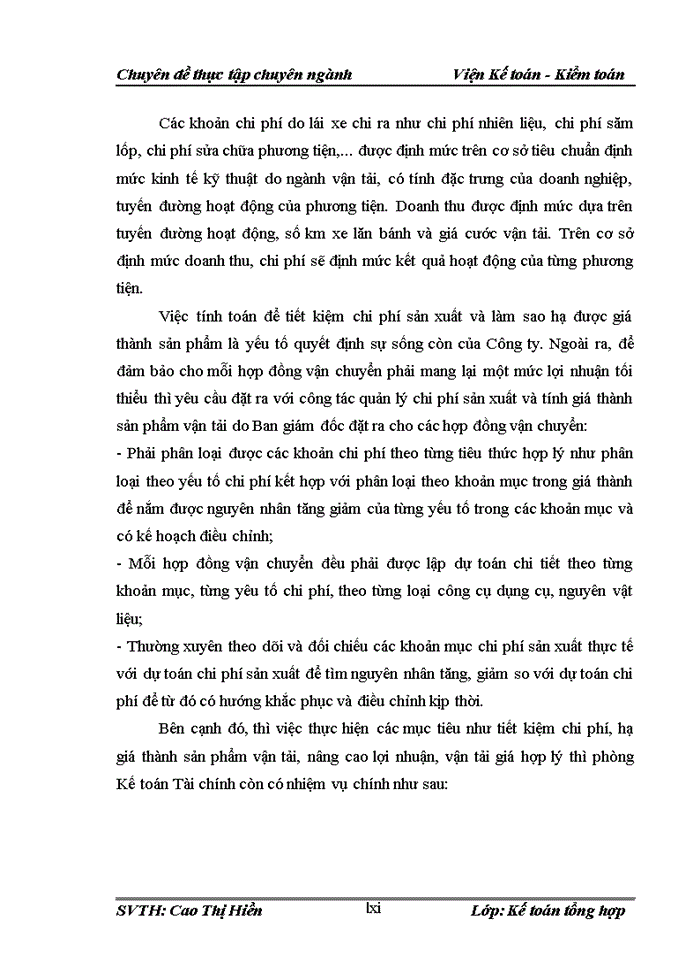image for page Hoàn thiện kế toán chi phí sản xuất và tính giá thành sản phẩm tại công ty tnhh thương mại và vận tải nam thắng