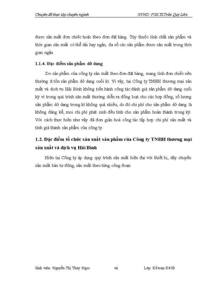 image for page Hoàn thiện Kế toán  chi phí sản xuất và tính giá thành sản phẩm tại Công ty TNHH thương mại sản xuất và dịch vụ Hải Bình