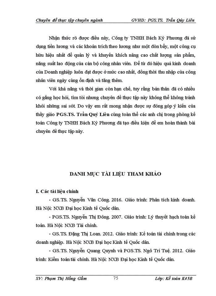 image for page Hoàn thiện Kế toán tiền lương và các khoản trích theo lương tại Công ty TNHH Bách Kỳ Phương