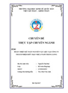 Hoàn thiện kế toán nguyên vật liệu tại công ty trách nhiệm hữu hạn nhựa wapi thăng long