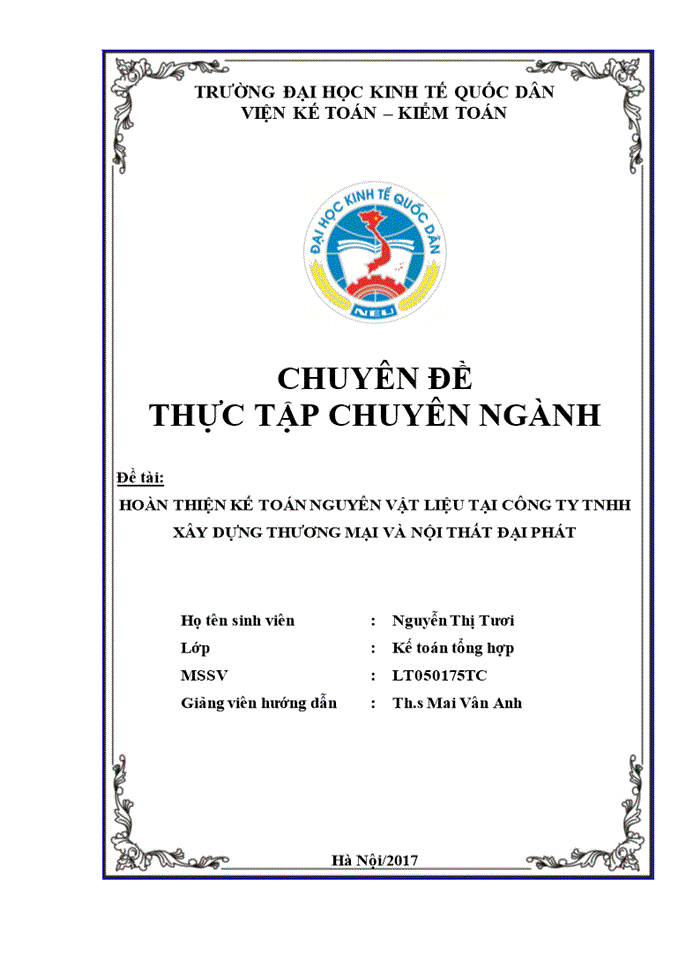 image for page Hoàn thiện kế toán nguyên vật liệu tại công ty tnhh xây dựng thương mại và nội thất đại phát