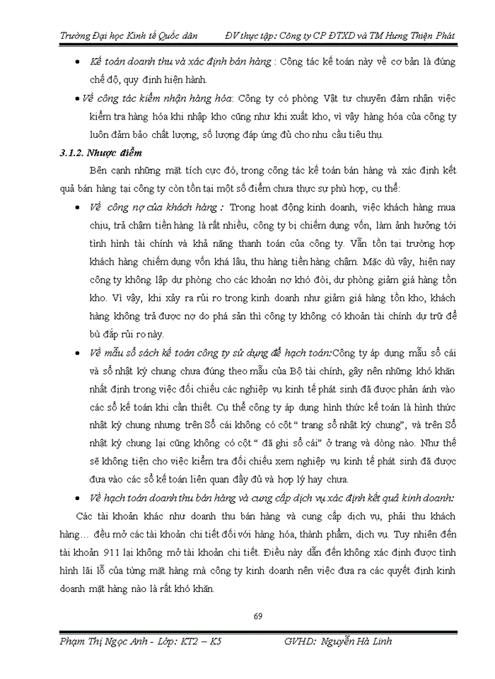 image for page Thực trạng kế toán bán hàng và xác định kết quả kinh doanh tại Công ty cổ phần đầu tư xây dựng và thương mại Hưng Thiện Phát