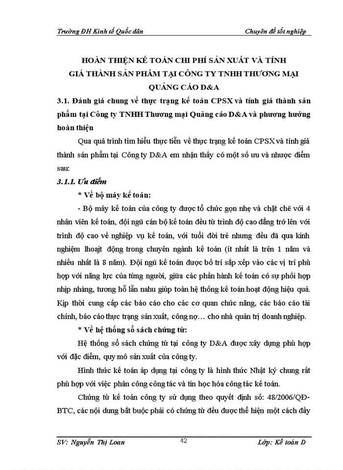 image for page Hoàn thiện kế toán chi phí sản xuất và tính giá thành sản phẩm tại Công ty TNHH Thương mại Quảng cáo D&A