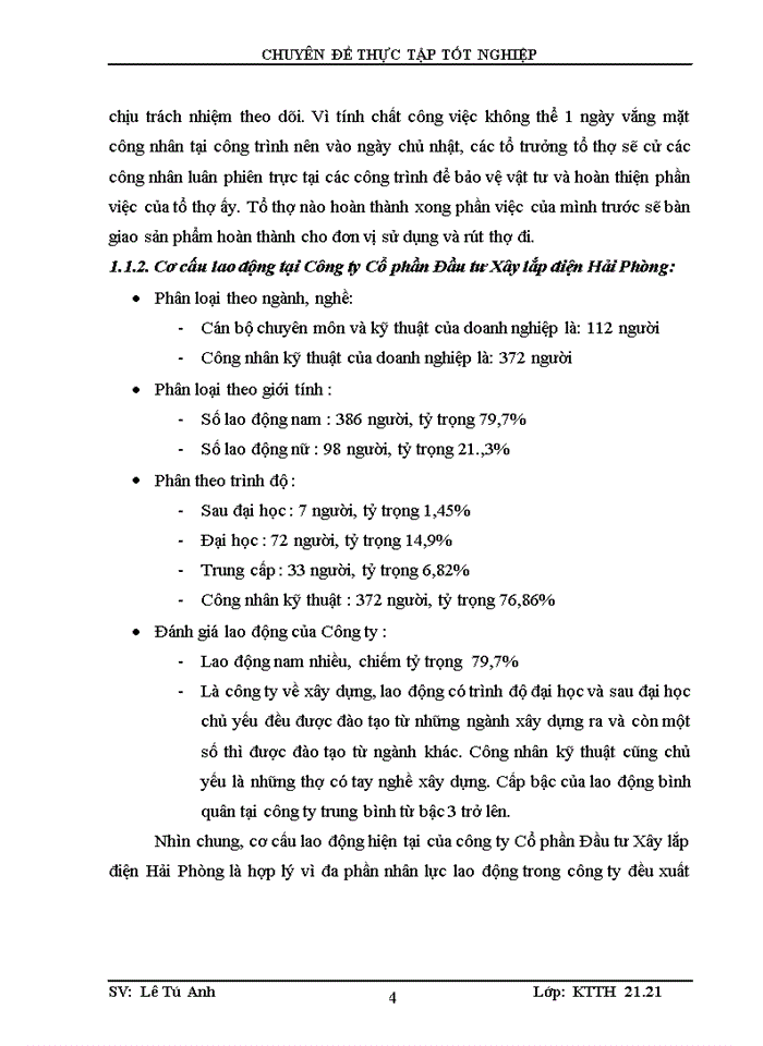 image for page Tổ chức kế toán tiền lương và các khoản trích theo lương tại Công ty cổ phần Đầu tư Xây lắp điện Hải Phòng
