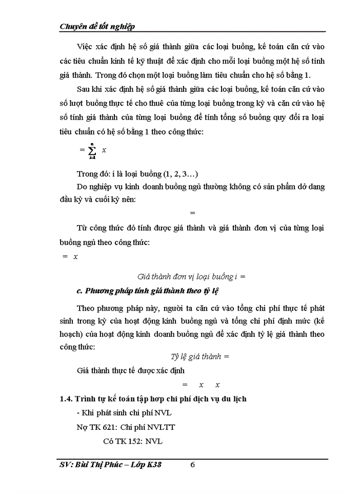 image for page Kế toán tập hợp chi phí và tính giá thành kinh doanh buồng ngủ ở khách sạn Công Đoàn Việt Nam