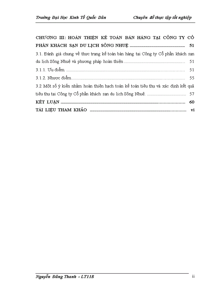 image for page Hoàn thiện kế toán bán hàng tại công ty Cổ phần khách sạn du lịch Sông Nhuệ