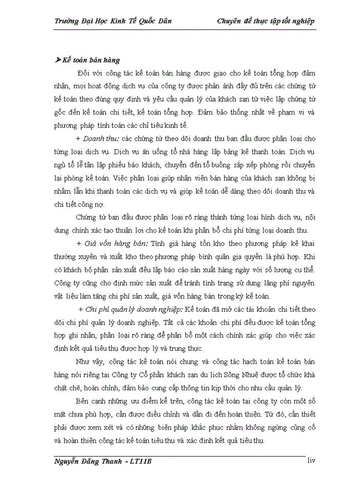 image for page Hoàn thiện kế toán bán hàng tại công ty Cổ phần khách sạn du lịch Sông Nhuệ