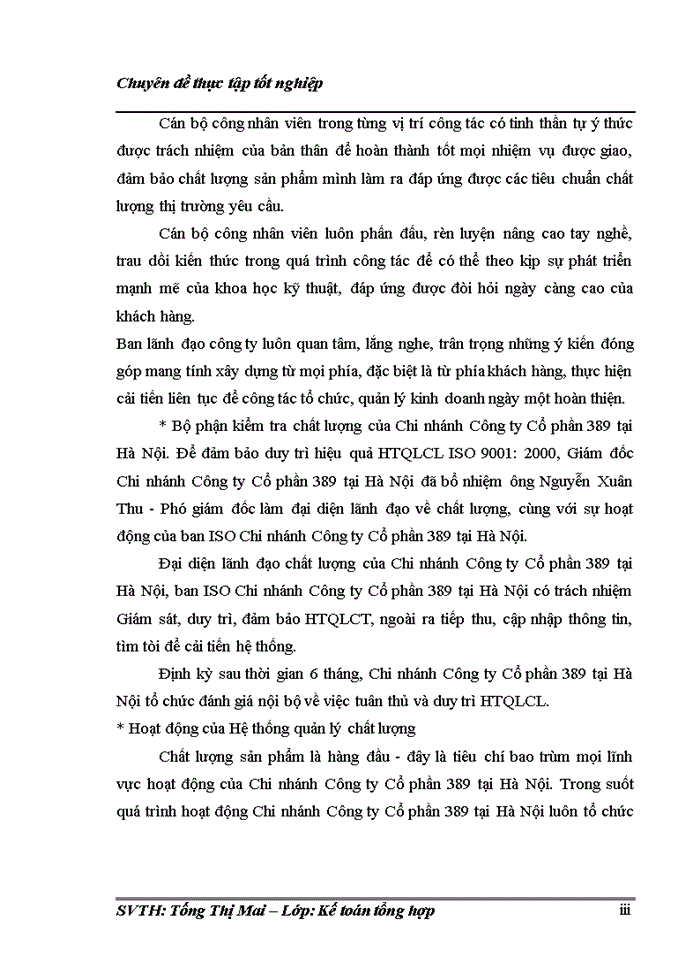image for page Hoàn thiện kế toán chi phí sản xuất và tính giá thành sản phẩm tại Chi nhánh Công ty Cổ phần 389 tại Hà Nội