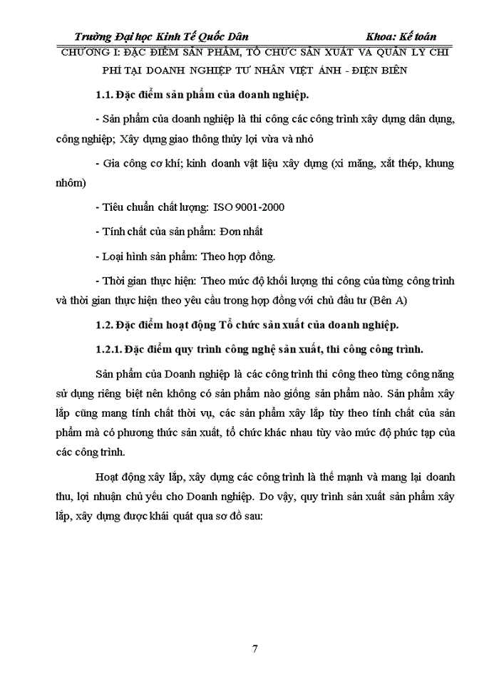 image for page Hoàn thiện kế toán tập hợp chi phí sản xuất và tính giá thành sản phẩm tại doanh nghiệp xây dựng tư nhân việt ánh – điện biên