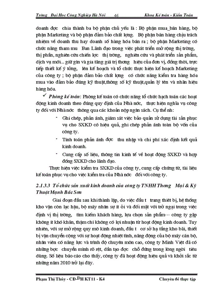 image for page Hoàn thiện kế toán bán hàng và xác định kết quả kinh doanh tại Công ty TNHH Thương Mại Và Kỹ Thuật Mạnh Bắc Sơn