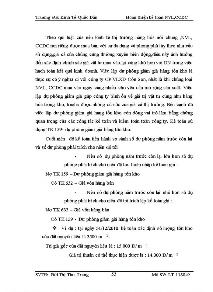 image for page Hoàn thiện kế toán nguyên vật liệu, công cụ dụng cụ tại công ty cổ phần vật liệu xây dựng Côn Sơn