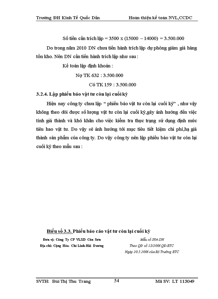 image for page Hoàn thiện kế toán nguyên vật liệu, công cụ dụng cụ tại công ty cổ phần vật liệu xây dựng Côn Sơn