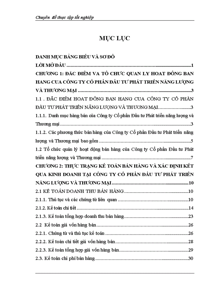 image for page Hoàn thiện kế toán bán hàng và xác định kết quả bán hàng tại Công ty Cổ phần Đầu tư Phát triển năng lượng và Thương mại