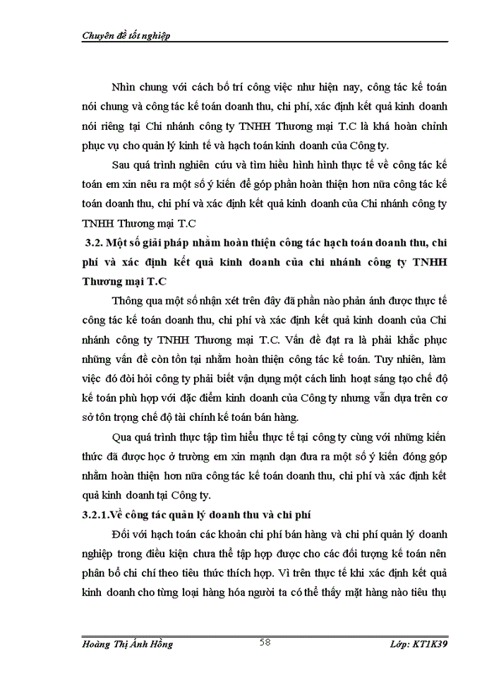 image for page Hoàn thiện kế toán doanh thu, chi phí và xác định kết quả kinh doanh tại Chi nhánh Công ty TNHH Thương mại T.C