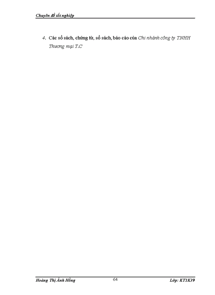 image for page Hoàn thiện kế toán doanh thu, chi phí và xác định kết quả kinh doanh tại Chi nhánh Công ty TNHH Thương mại T.C