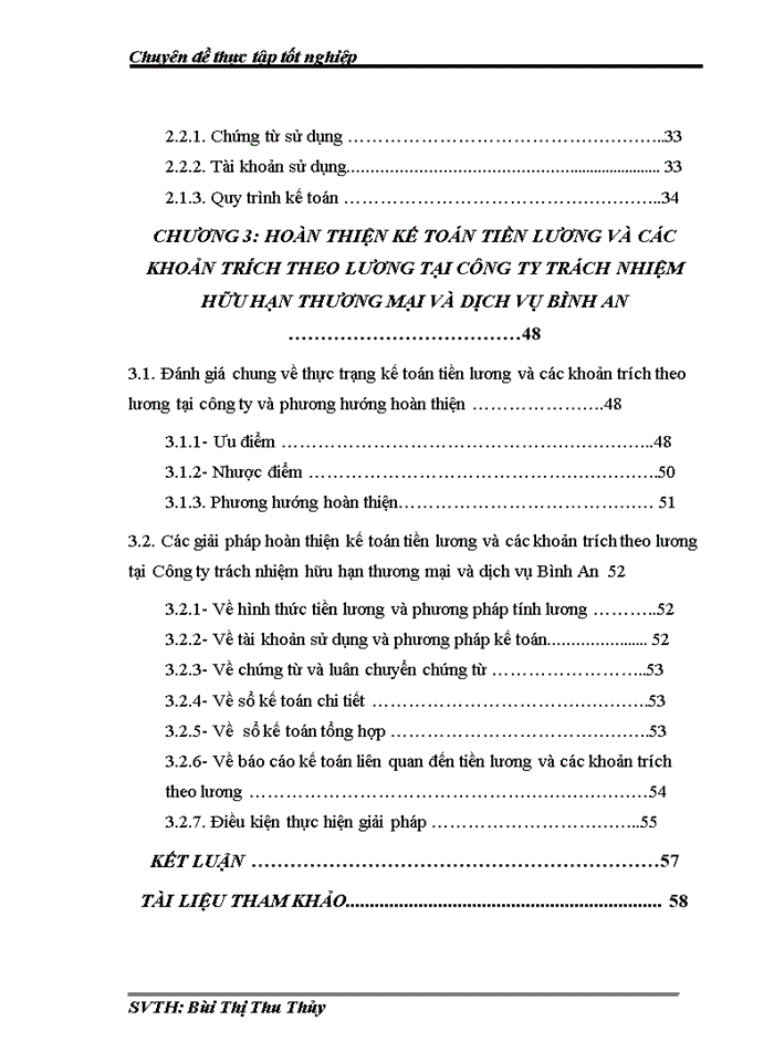 image for page Kế toán tiền lương và các khoản trích theo lương tại Công ty trách nhiệm hữu hạn thương mại và dịch vụ Bình An