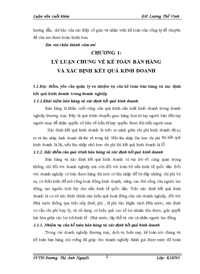 image for page Kế toán bán hàng và xác định kết quả kinh doanh tại Công ty cổ phần đầu tư và thương mại quốc tế Nam Sơn