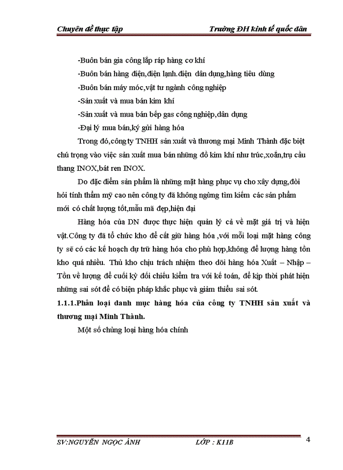 image for page Tổ chức công tác kế toán bán hàng và xác định kết quả bán hàng tại Công ty TNHH sản xuất và thương mại Minh Thành