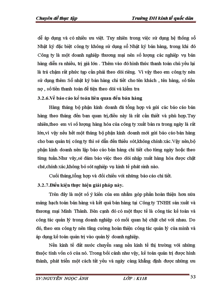 image for page Tổ chức công tác kế toán bán hàng và xác định kết quả bán hàng tại Công ty TNHH sản xuất và thương mại Minh Thành