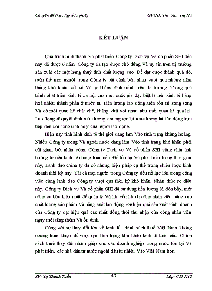 image for page Kế toán tiền lương Và các khoản trích theo lương tại Công ty Dịch vụ Và cổ phần SHI