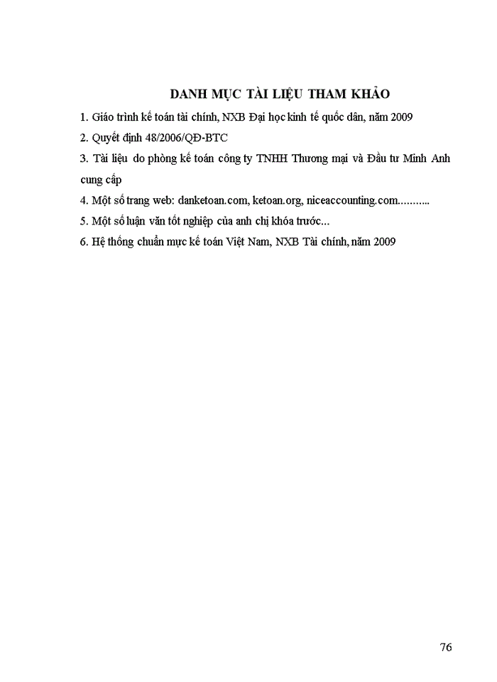 image for page Hoàn thiện kế toán bán hàng và xác định kết quả bán hàng tại Công ty TNHH Thương mại và Đầu tư Minh Anh