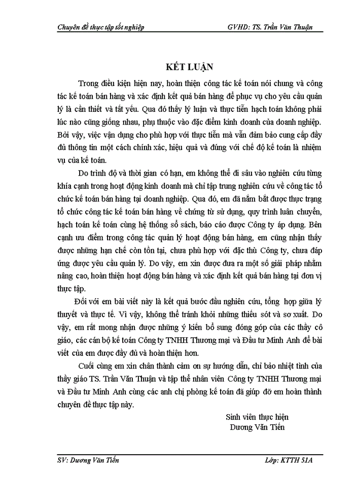 image for page Hoàn thiện kế toán bán hàng và xác định kết quả bán hàng tại Công ty TNHH Thương mại và Đầu tư Minh Anh