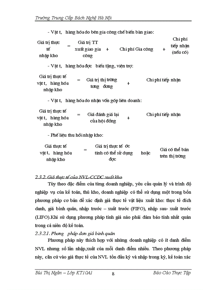 image for page Hạch toán nguyên vật liệu - công cụ, dụng cụ tại công ty Cổ phần dược liệu Hà Nội